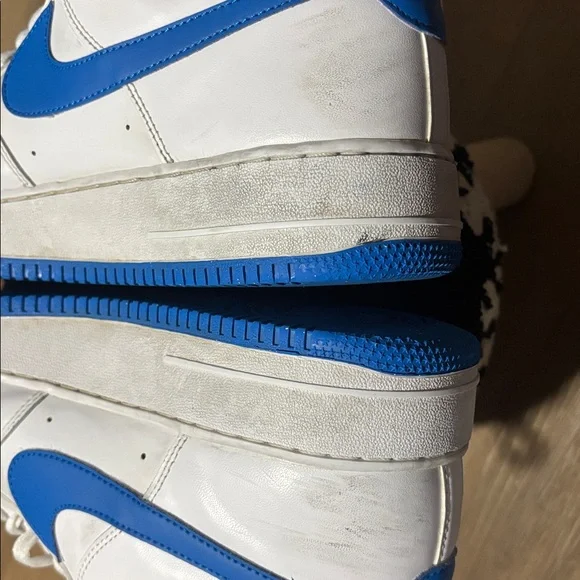 Nike Men’s Air Force 1 White Photo Blue Low sz 12 - Picture 9 of 9